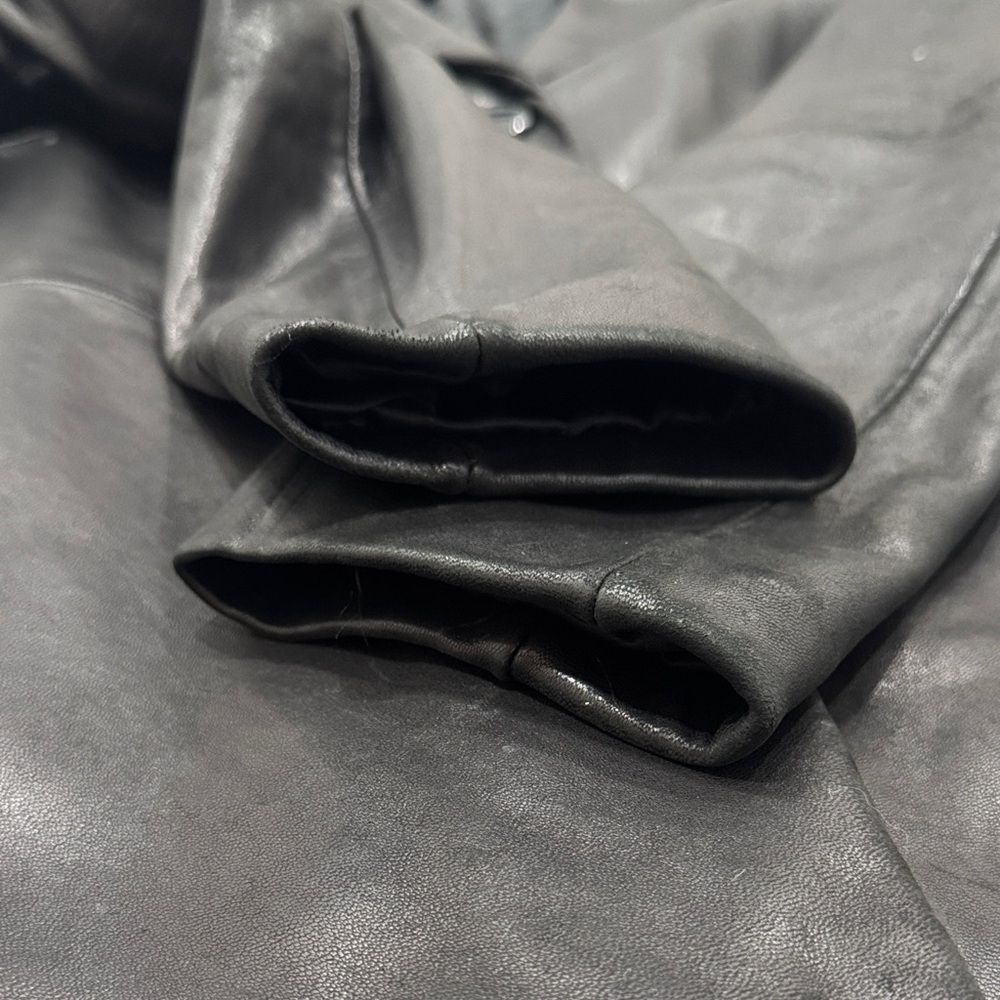 Jones New York Authentic Leather Blazer Jacket - Picture 5 of 10